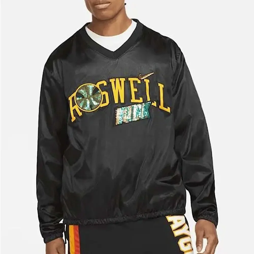 Nike Men’s Rogers Funk Embroidered Sequins Black Pullover Sweatshirt XL New